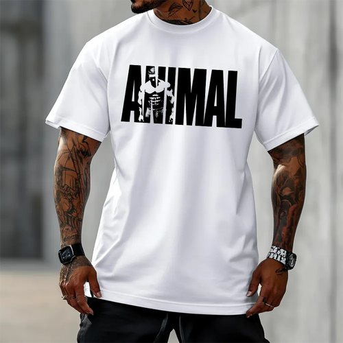 Oversized Унисекс Тениска Animal wh