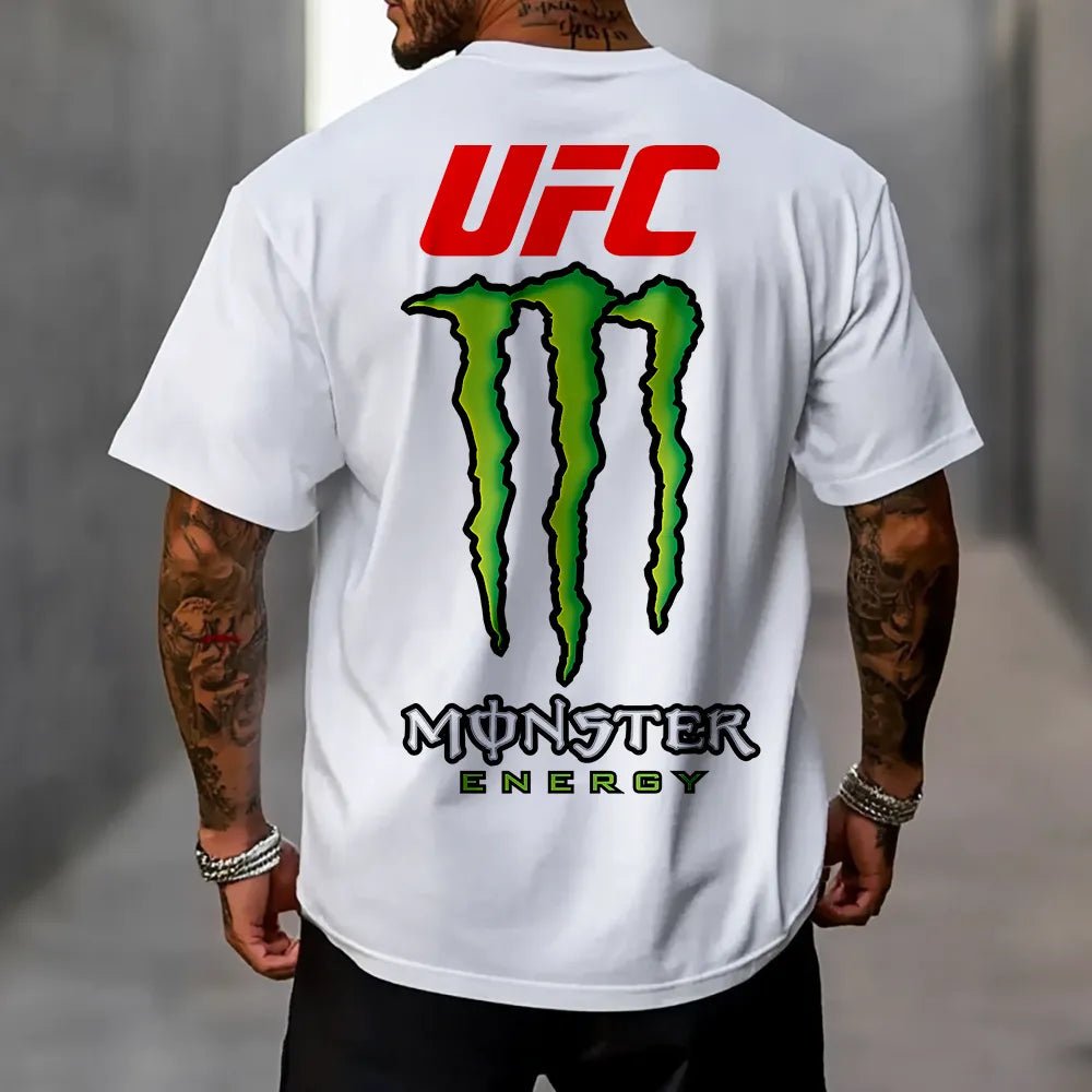 Oversized Унисекс Тениска UFCMnstr wh - Fitness Drehi
