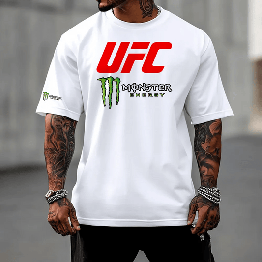 Oversized Унисекс Тениска UFCMnstr wh - Fitness Drehi