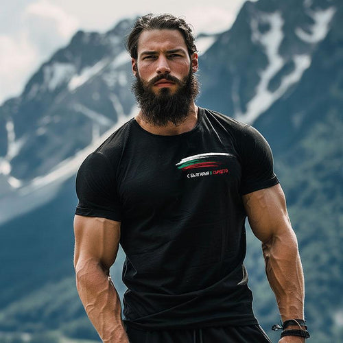 Патриотична тениска С България в Сърцето - Fitness Drehi