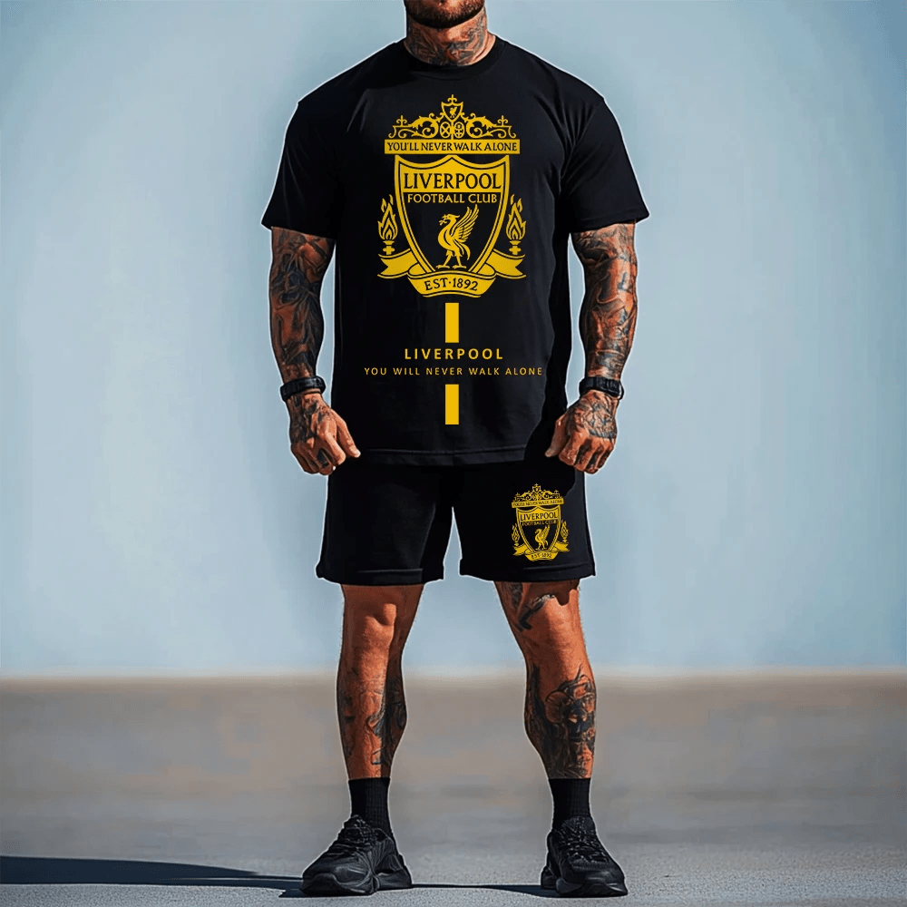 Спортен къс екип Liverpool Gold - Fitness Drehi
