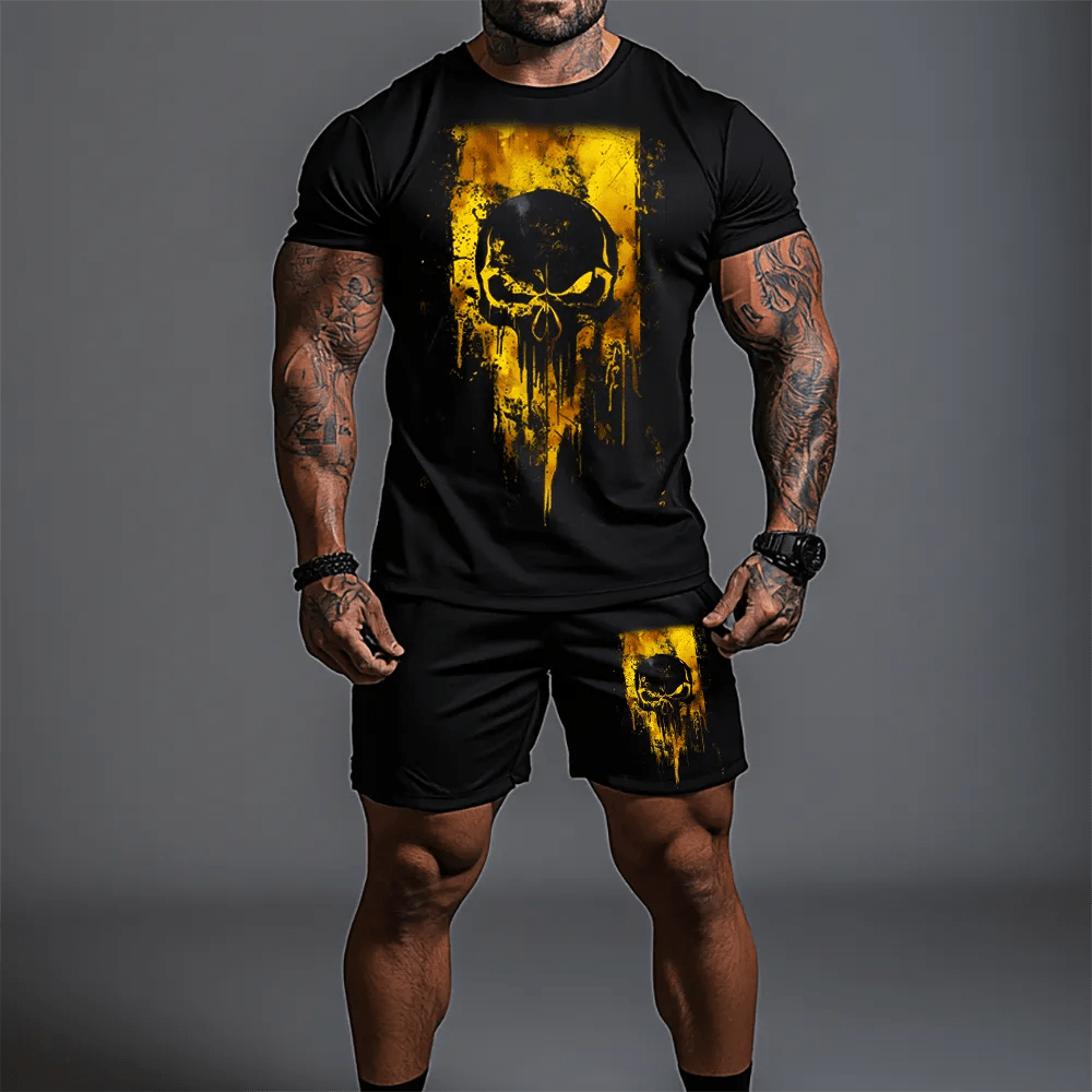 Спортен къс екип Skull Y - Fitness Drehi