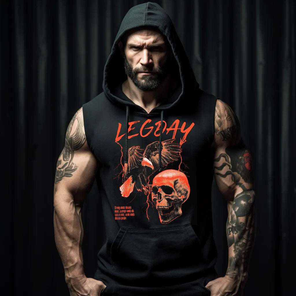 Суичър без ръкави LegDay