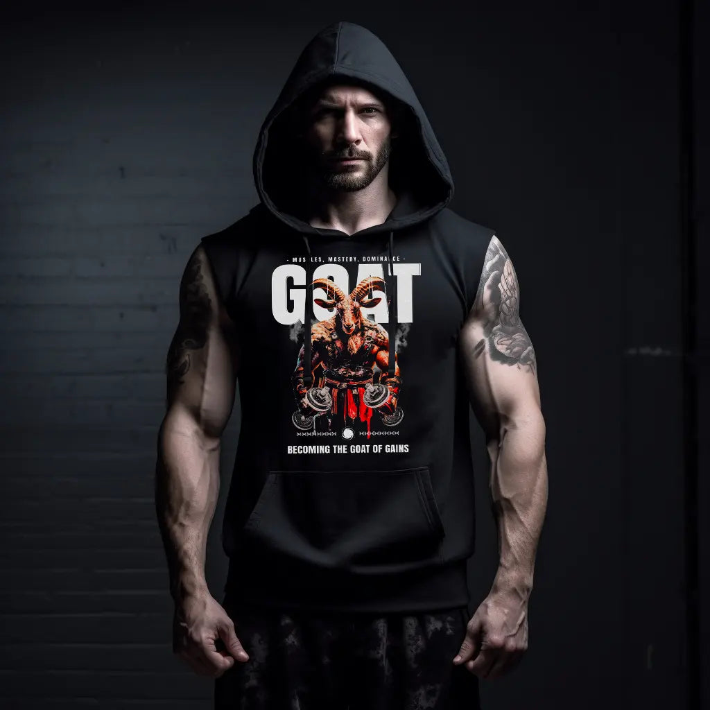 Суичър без ръкави Gym Goat