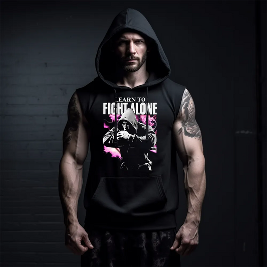 Суичър без ръкави Fight Alone
