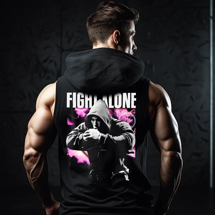 Суичър без ръкави Fight Alone