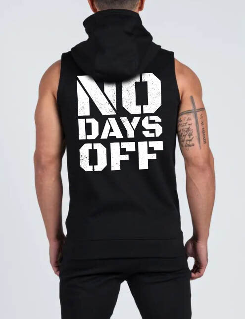 Суичър без ръкави с цип No Days OFF