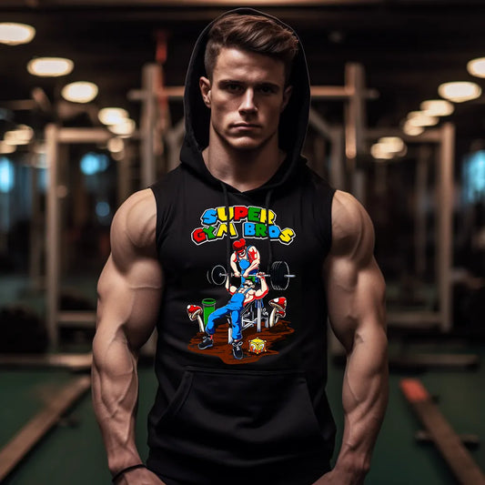 Суичър без ръкави Super Gym Bros