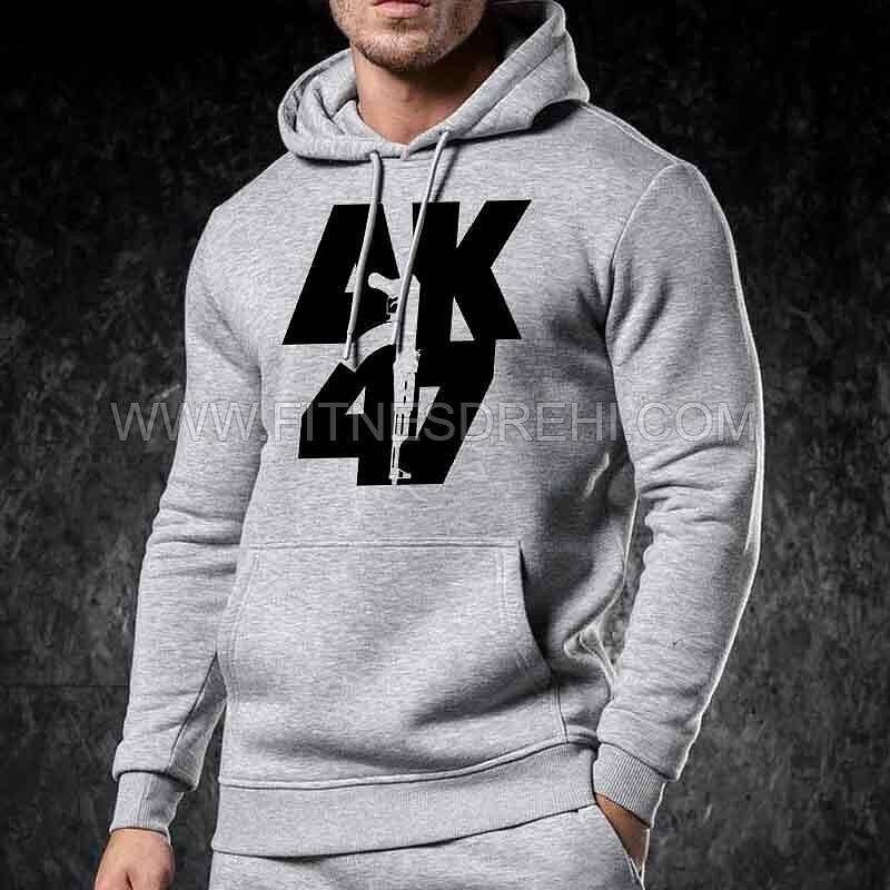 Суичър AK47 Сив - Fitness Drehi