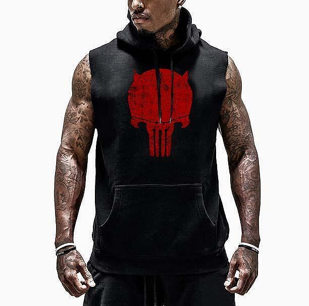 Суичър без ръкави Devil Skull - Fitness Drehi