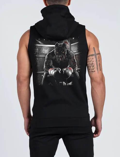 Суичър без ръкави с цип Boxing - Fitness Drehi