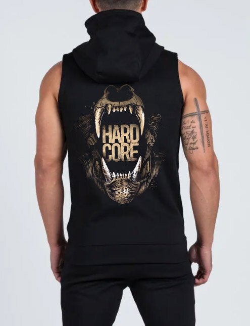 Суичър без ръкави с цип Хардкор - Fitness Drehi
