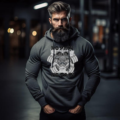 Суичър No Pain Dark Gray - Fitness Drehi