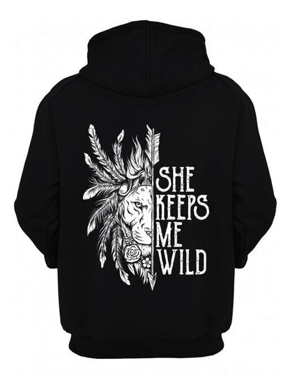 Суичър She Keeps Me WILD - Fitness Drehi
