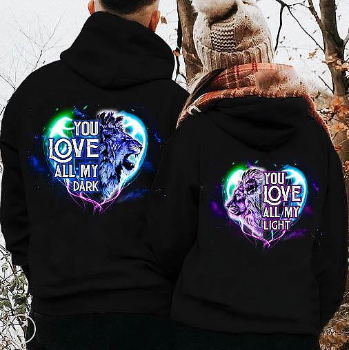 Суичъри за двойки Dark Light - Fitness Drehi
