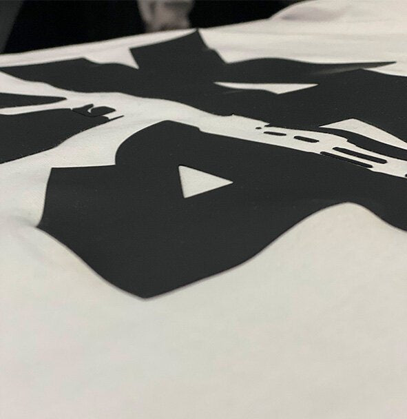 Тениска АК47 3D Лого Бял - Fitness Drehi