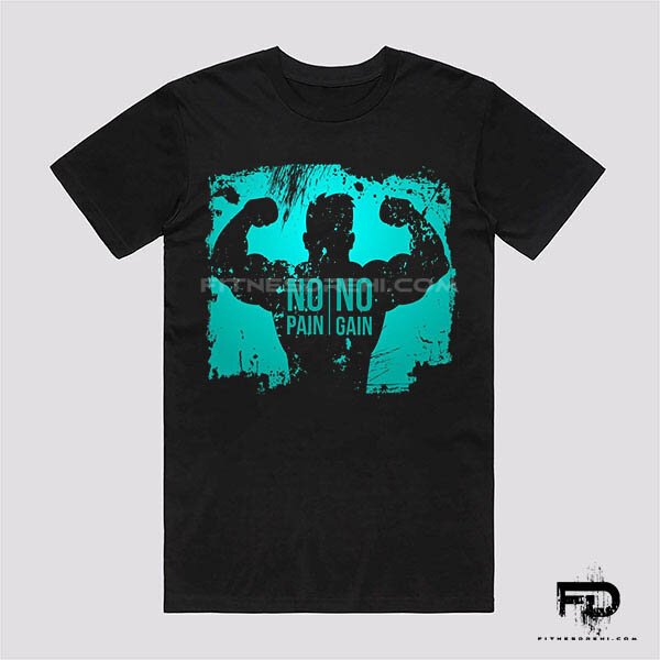 Тениска Без болка, няма прогрес - Fitness Drehi