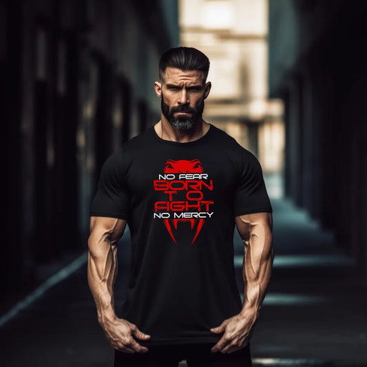 Тениска Born To Fight - Fitness Drehi