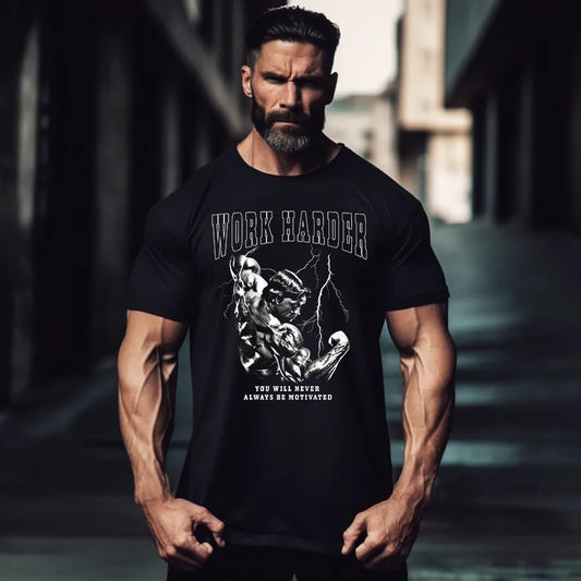 Тениска Work Harder Arnoldd