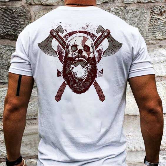 Тениска God Of War White - Fitness Drehi