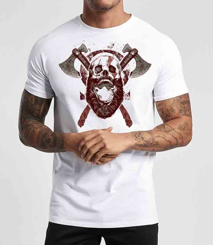 Тениска God Of War White - Fitness Drehi