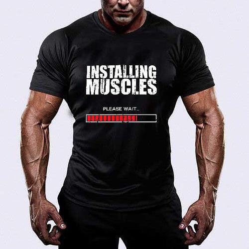 Тениска Installing Muscles - Fitness Drehi