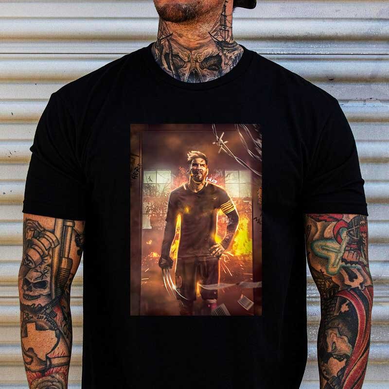 Тениска Лео Меси Върколак - Fitness Drehi