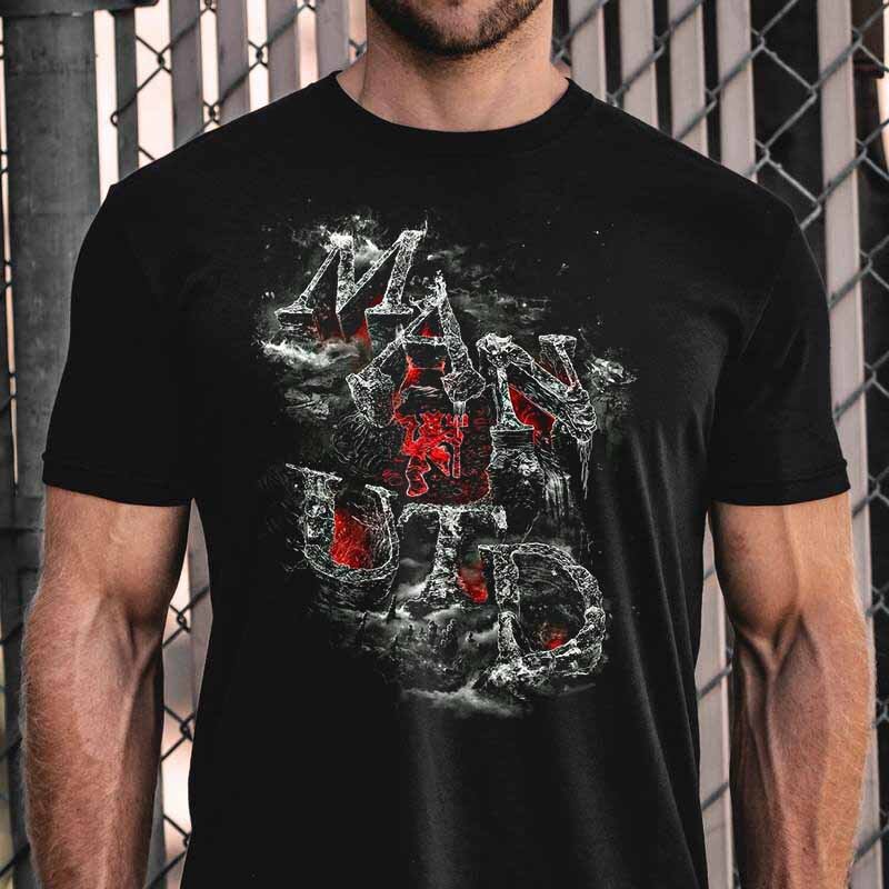 Тениска MAN UTD Black - Fitness Drehi