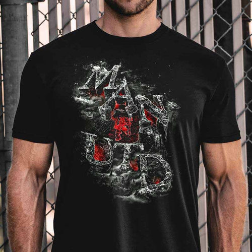 Тениска MAN UTD Black - Fitness Drehi