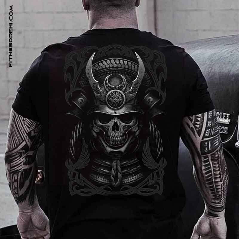 Тениска Samurai Skull 2 - Fitness Drehi