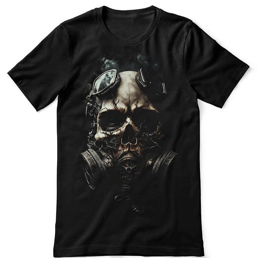 Тениска Skull with Mask Dark - Fitness Drehi