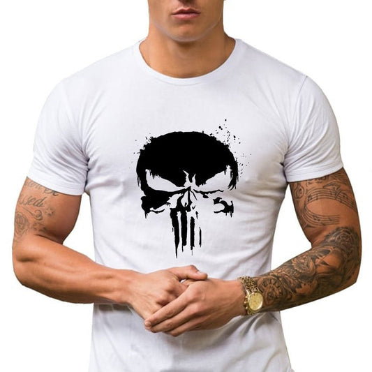 Тениска The Punisher White - Fitness Drehi