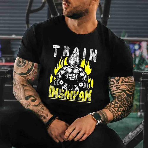 Тениска Train Insaiyan - Fitness Drehi