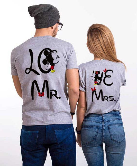 Тениски за двойки Мини и Мики LO VE