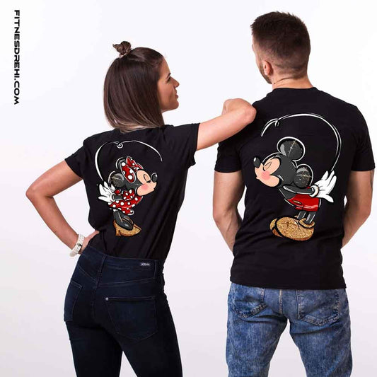 Тениски за двойки Мики и Мини Премиум Back 3