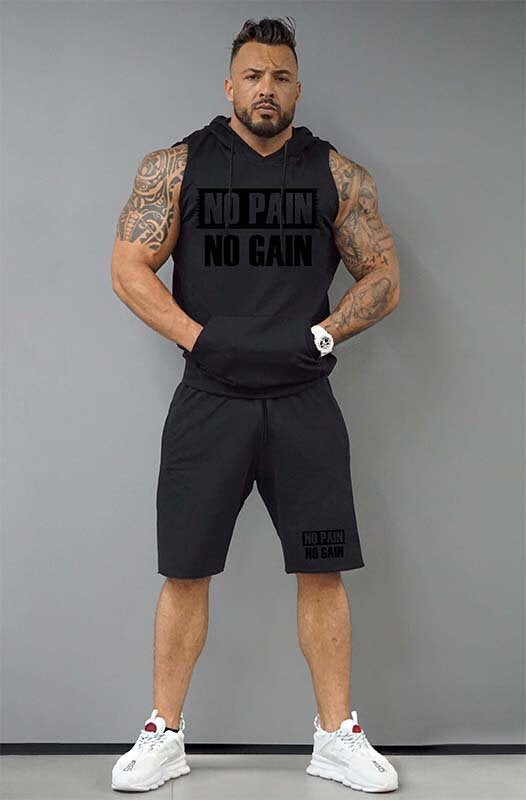 Тренировъчен екип NO PAIN NO GAIN - Fitness Drehi