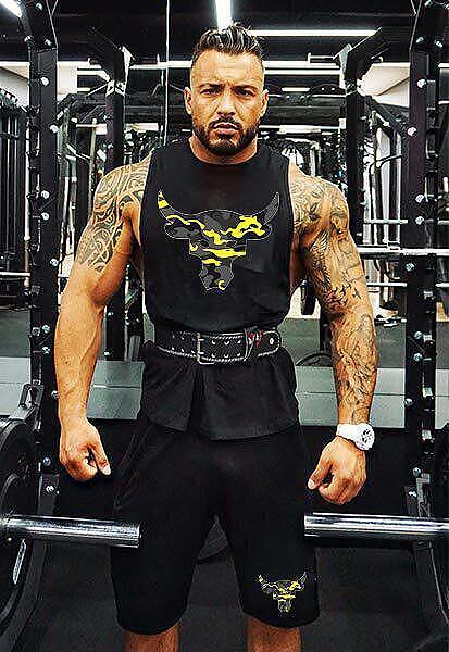 Тренировъчен екип п Yellow Camo Bull - Fitness Drehi