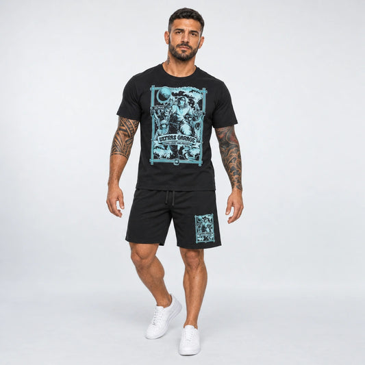 OUTLET Къс Памучен екип с тениска и шорти Ultras [S]